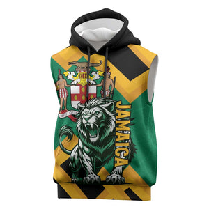 Jumieka Sleeveless Hoodie Lion With Coat Of Arms - African Pride