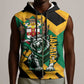 Jumieka Sleeveless Zip Hoodie Lion With Coat Of Arms - African Pride