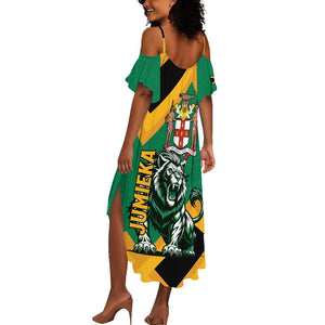 Jumieka Summer Maxi Dress Lion With Coat Of Arms