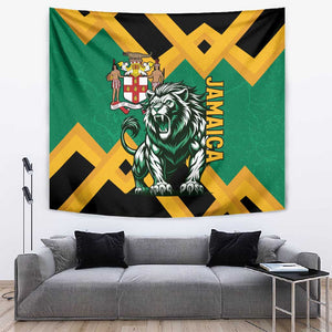 Jumieka Tapestry Lion With Coat Of Arms