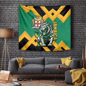Jumieka Tapestry Lion With Coat Of Arms