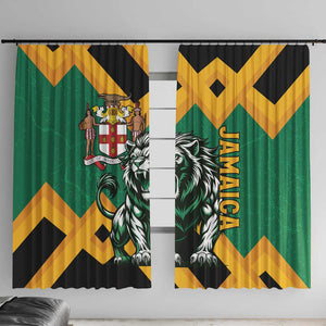 Jumieka Window Curtain Lion With Coat Of Arms