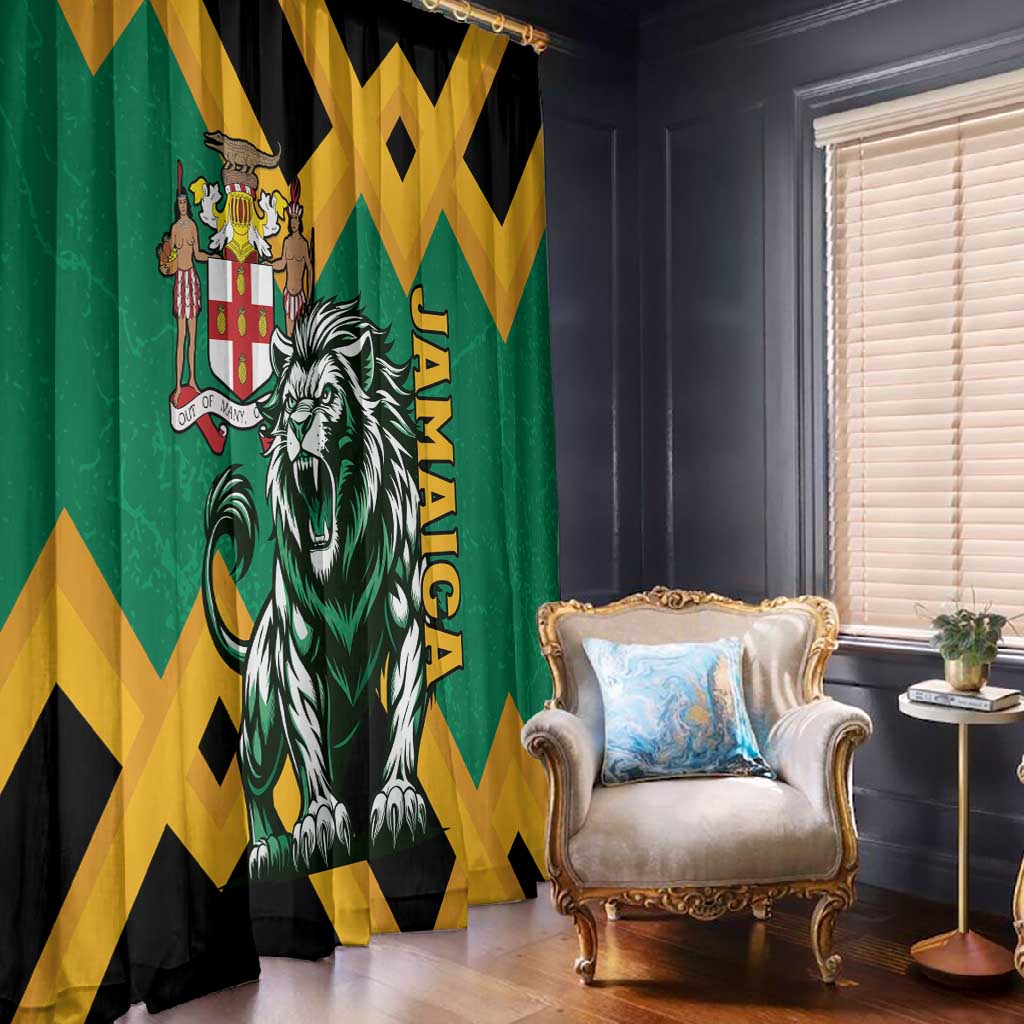Jumieka Window Curtain Lion With Coat Of Arms