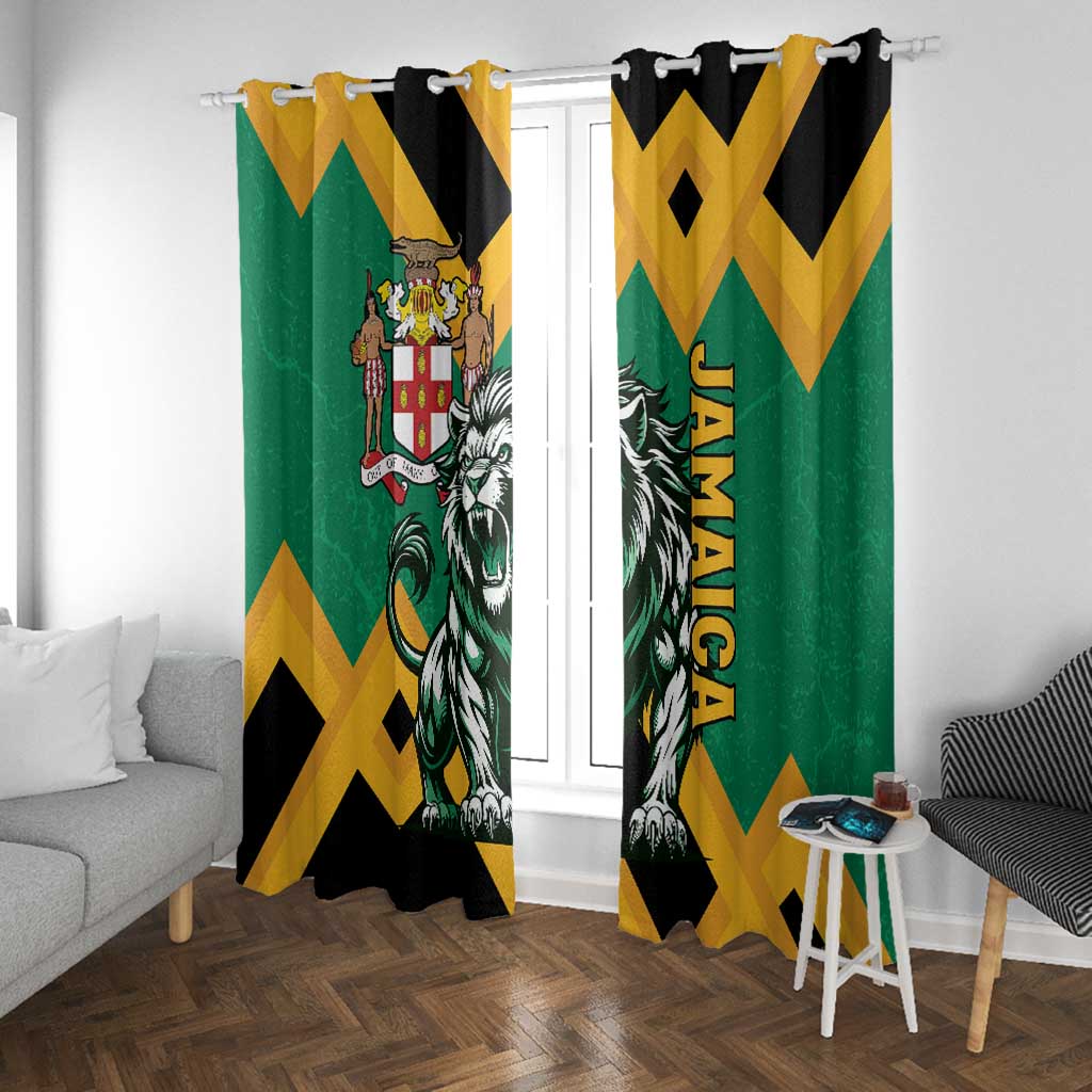 Jumieka Window Curtain Lion With Coat Of Arms