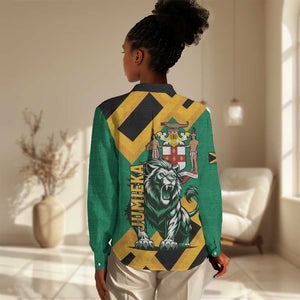 Jumieka Women Casual Shirt Lion With Coat Of Arms