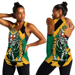 Jumieka Women Racerback Tank Lion With Coat Of Arms
