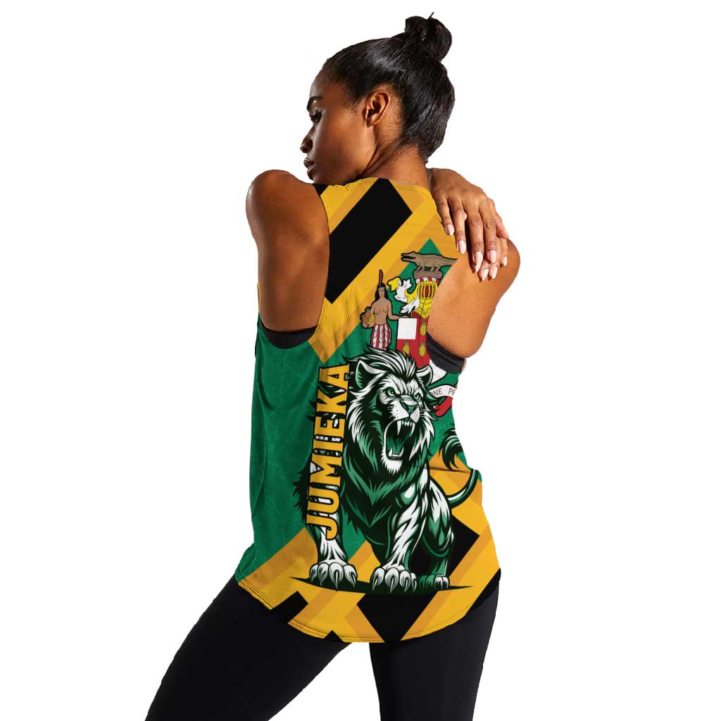 Jumieka Women Racerback Tank Lion With Coat Of Arms