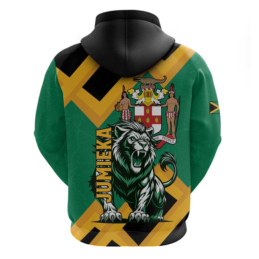 Jumieka Zip Hoodie Lion With Coat Of Arms
