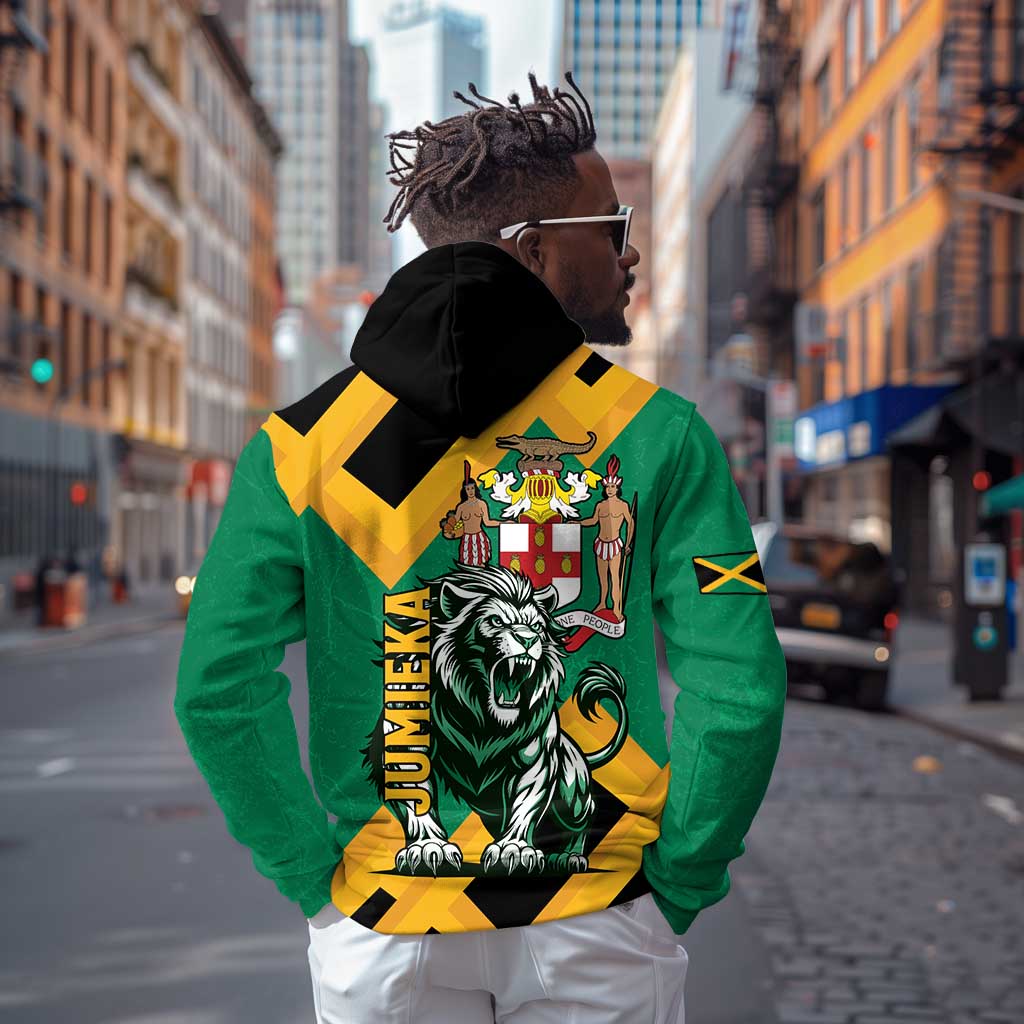 Jumieka Zip Hoodie Lion With Coat Of Arms