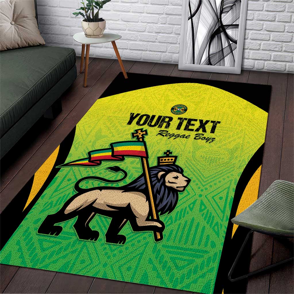 Custom Jamaica Football Area Rug Go Champions