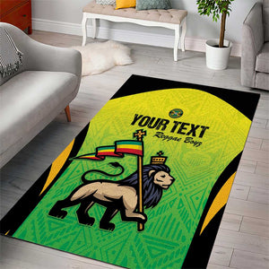 Custom Jamaica Football Area Rug Go Champions
