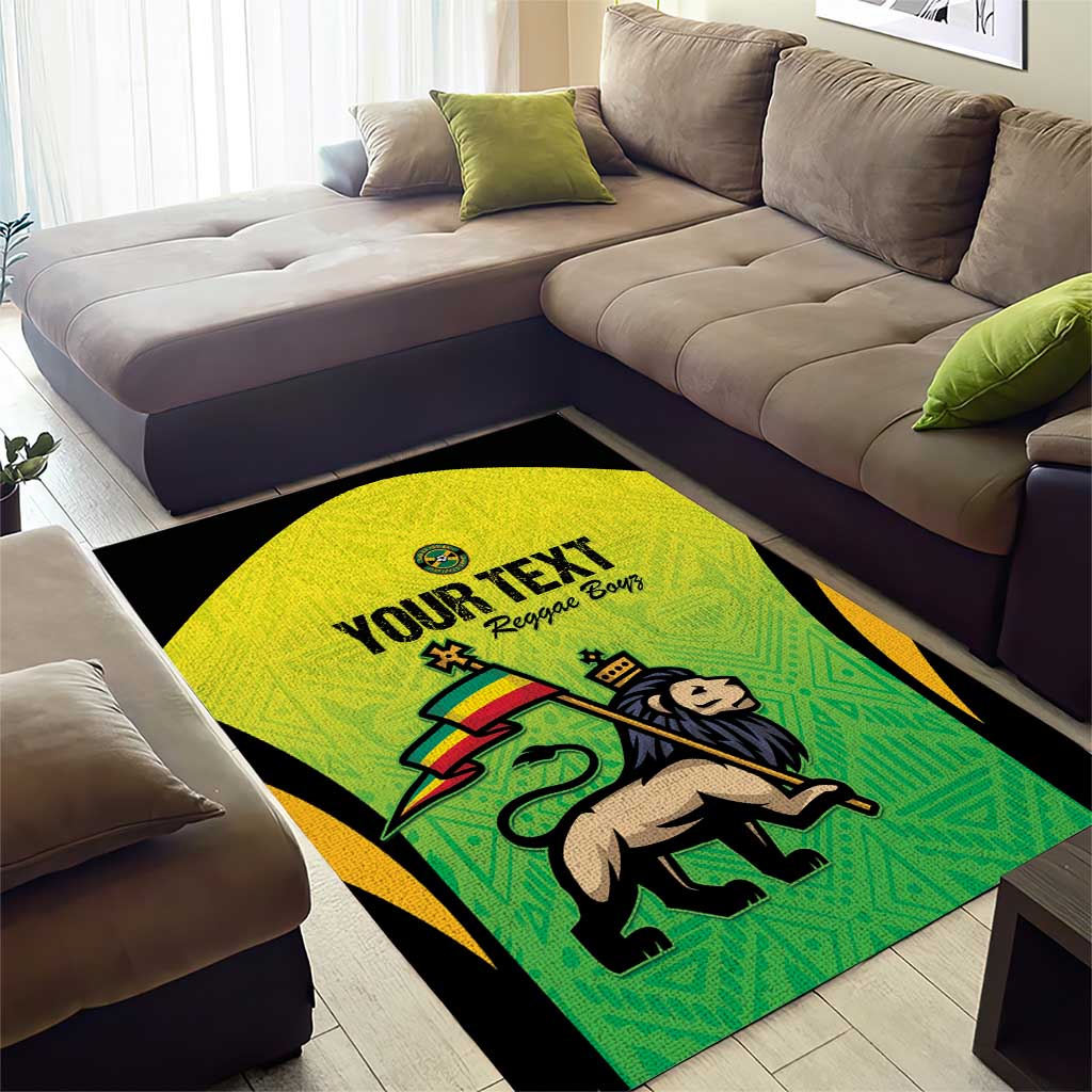 Custom Jamaica Football Area Rug Go Champions