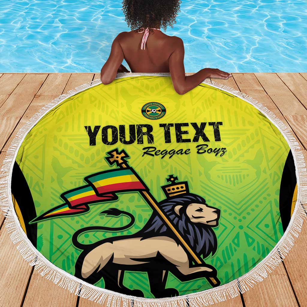 Custom Jamaica Football Beach Blanket Go Champions