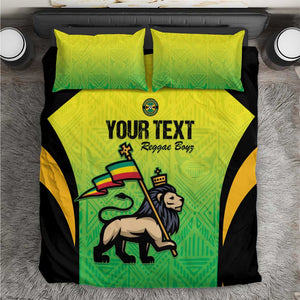 Custom Jamaica Football Bedding Set Go Champions