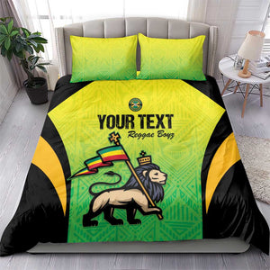 Custom Jamaica Football Bedding Set Go Champions