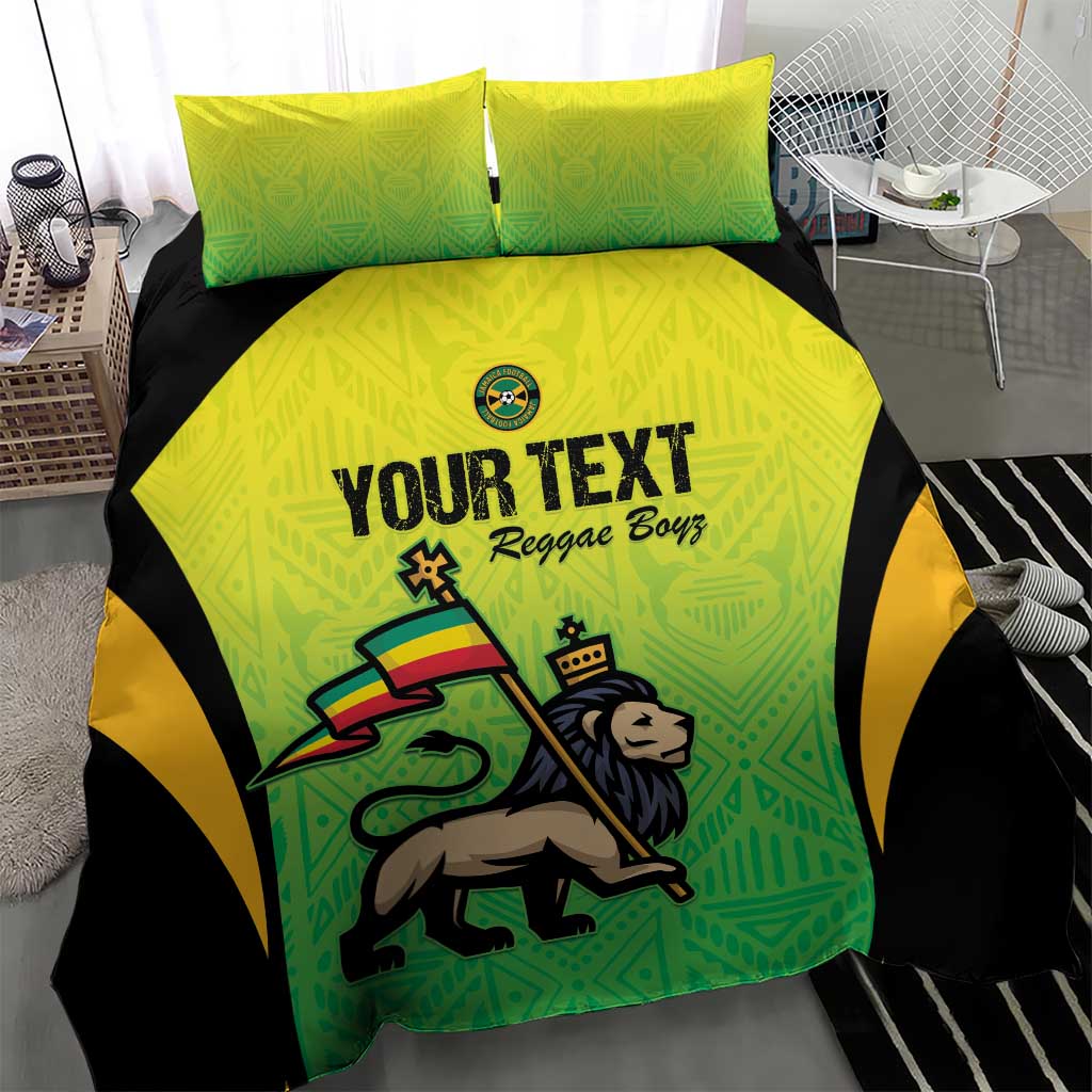 Custom Jamaica Football Bedding Set Go Champions