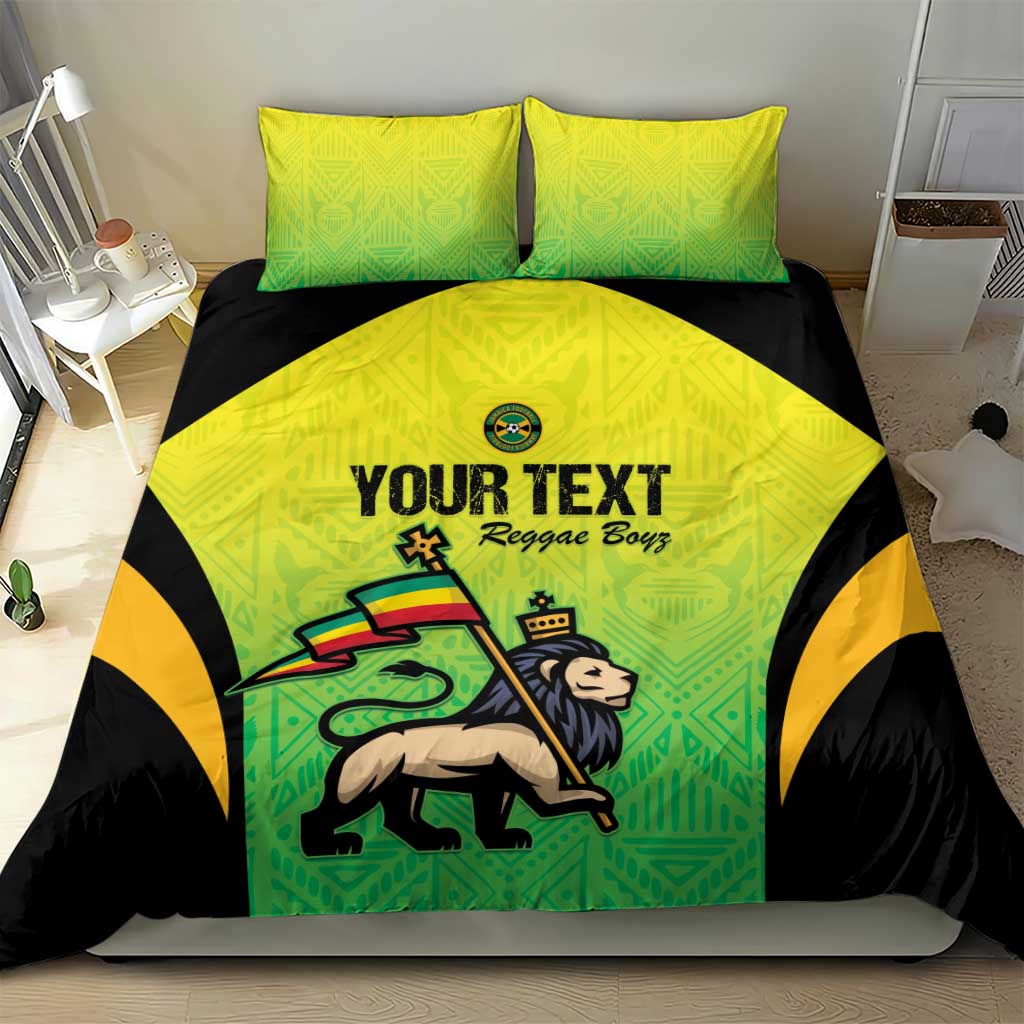 Custom Jamaica Football Bedding Set Go Champions