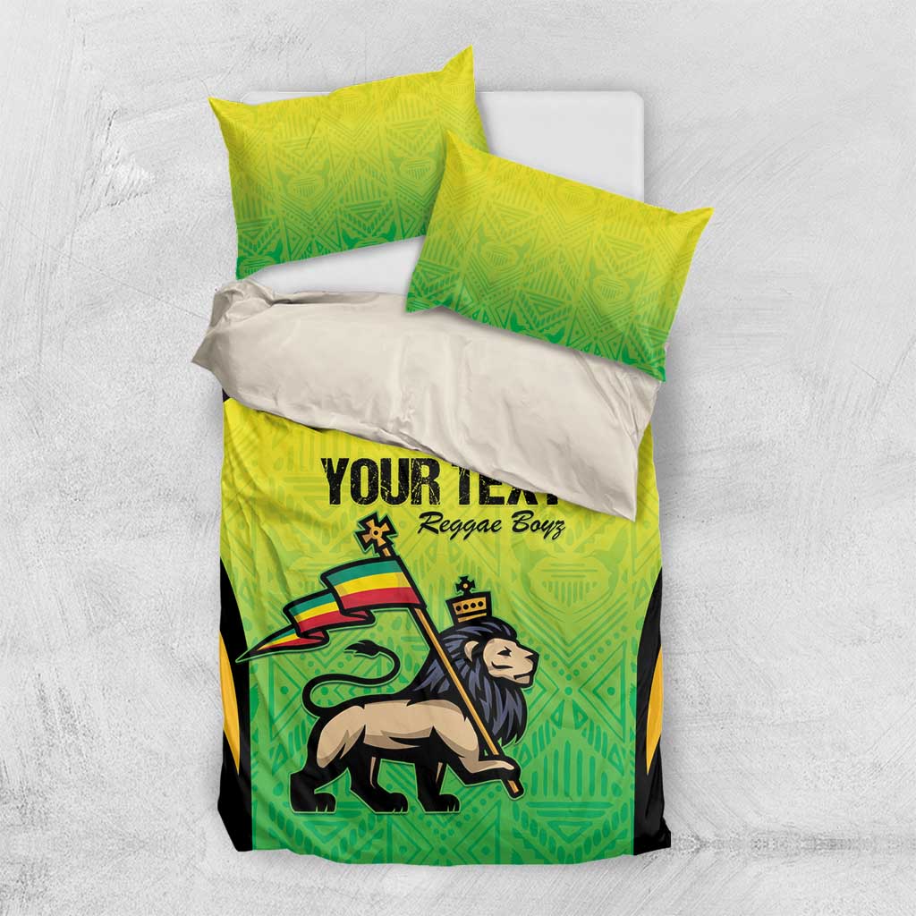 Custom Jamaica Football Bedding Set Go Champions