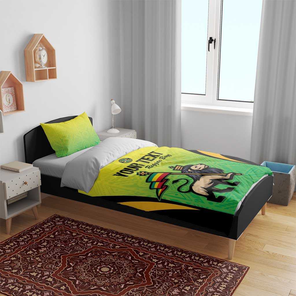 Custom Jamaica Football Bedding Set Go Champions