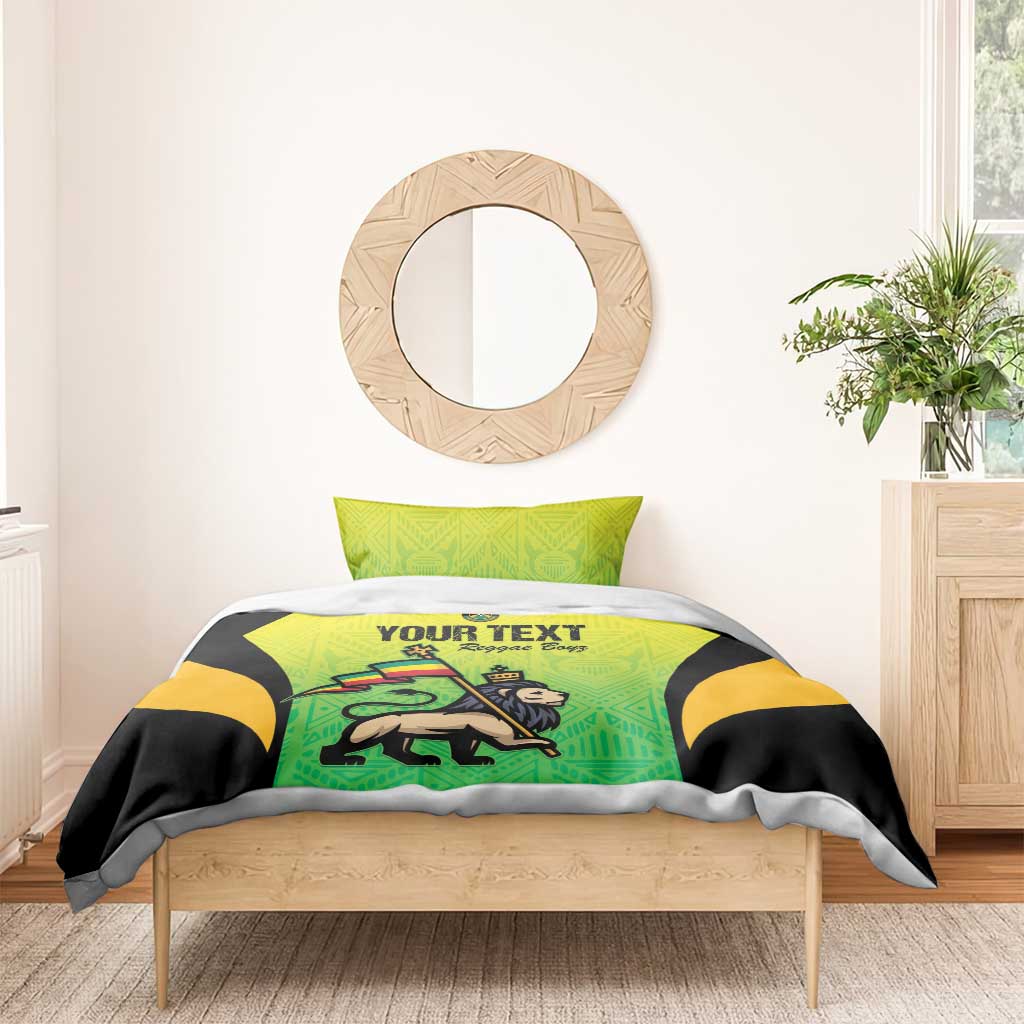 Custom Jamaica Football Bedding Set Go Champions