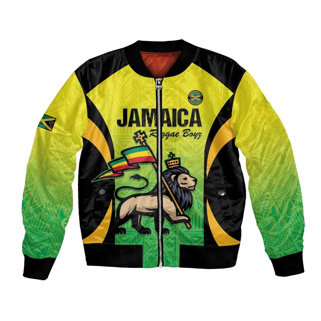 Custom Jamaica Football Bomber Jacket Go Champions