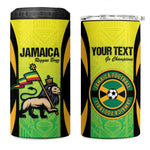 Custom Jamaica Football 4 in 1 Can Cooler Tumbler Go Champions