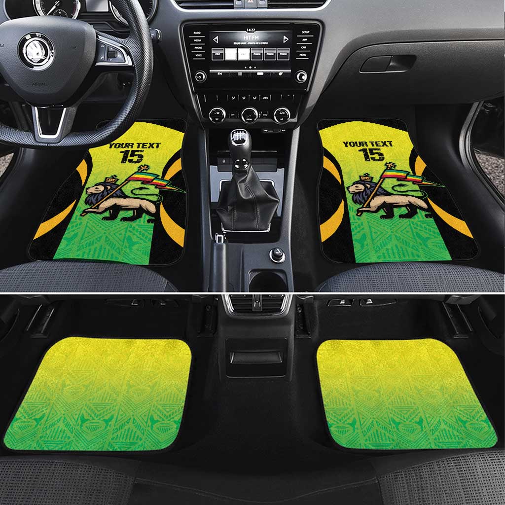 Custom Jamaica Football Car Mats Go Champions