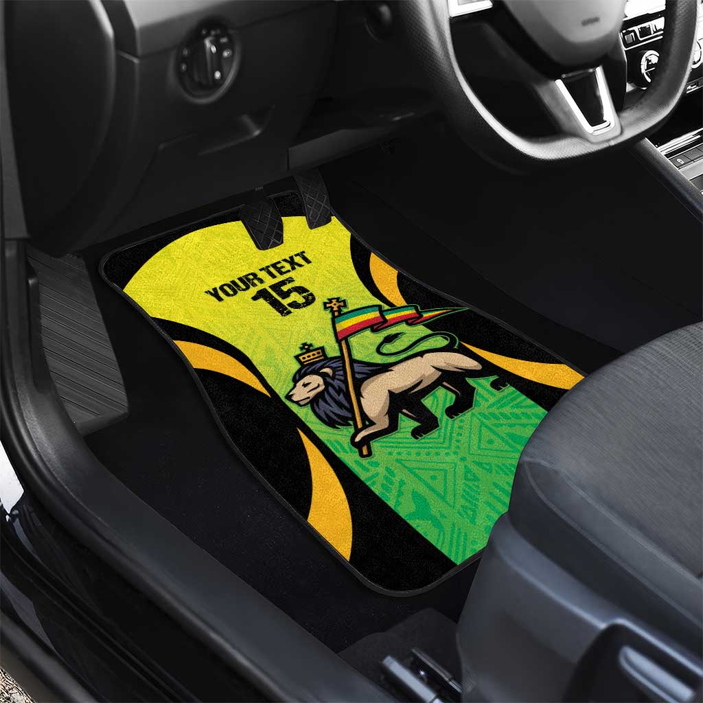 Custom Jamaica Football Car Mats Go Champions