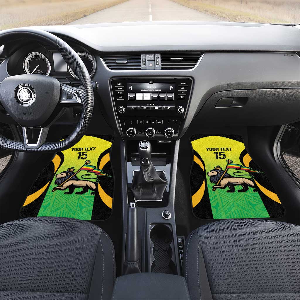 Custom Jamaica Football Car Mats Go Champions
