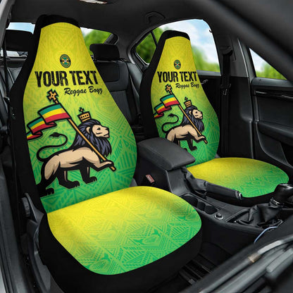 Custom Jamaica Football Car Seat Cover Go Champions