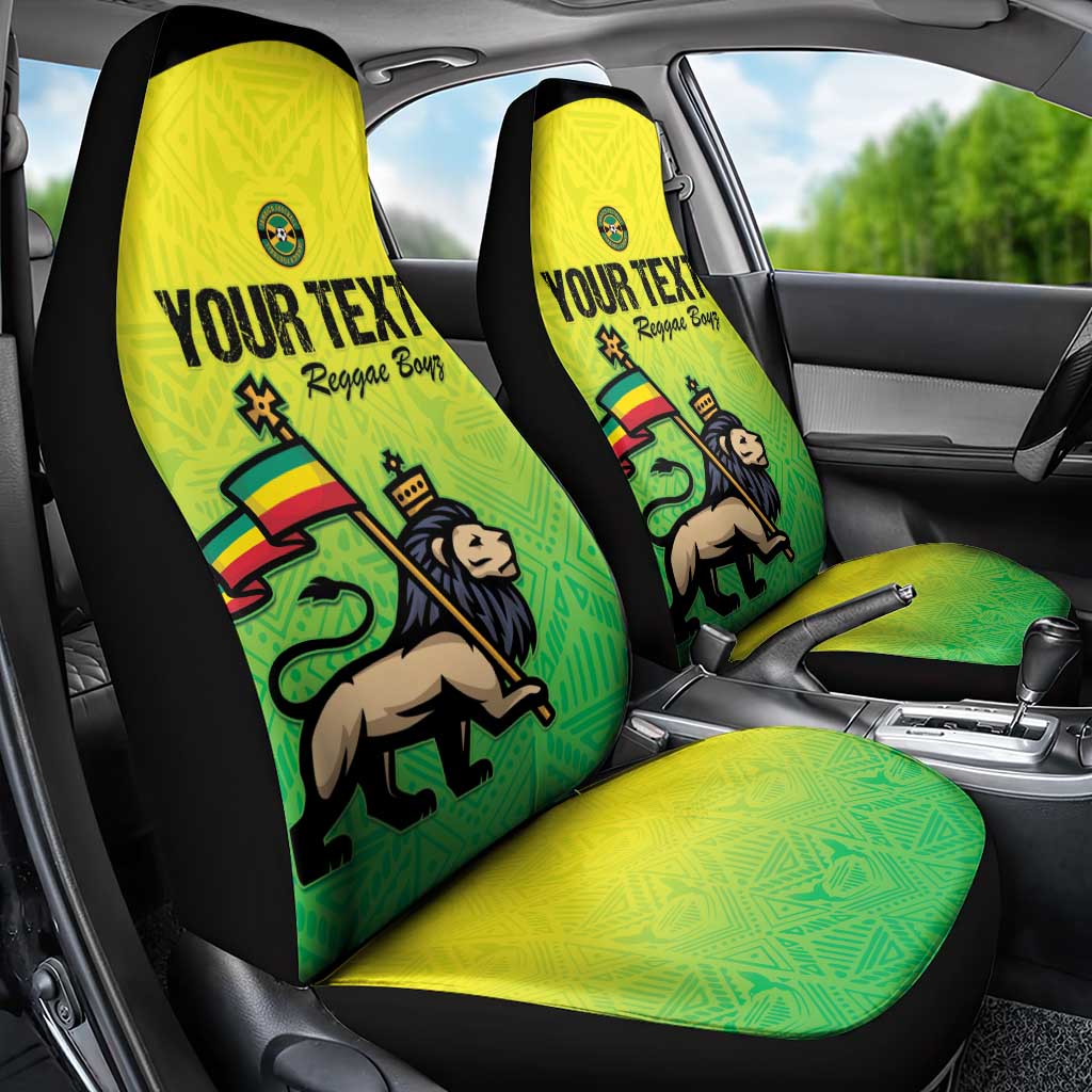 Custom Jamaica Football Car Seat Cover Go Champions