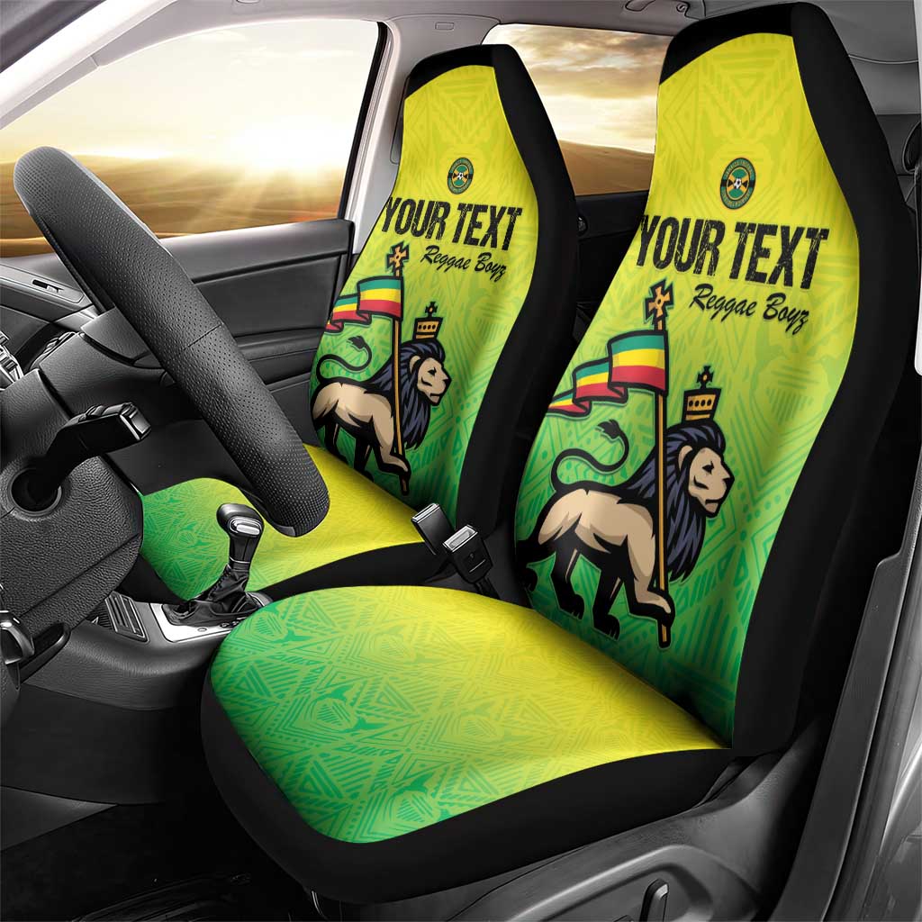 Custom Jamaica Football Car Seat Cover Go Champions