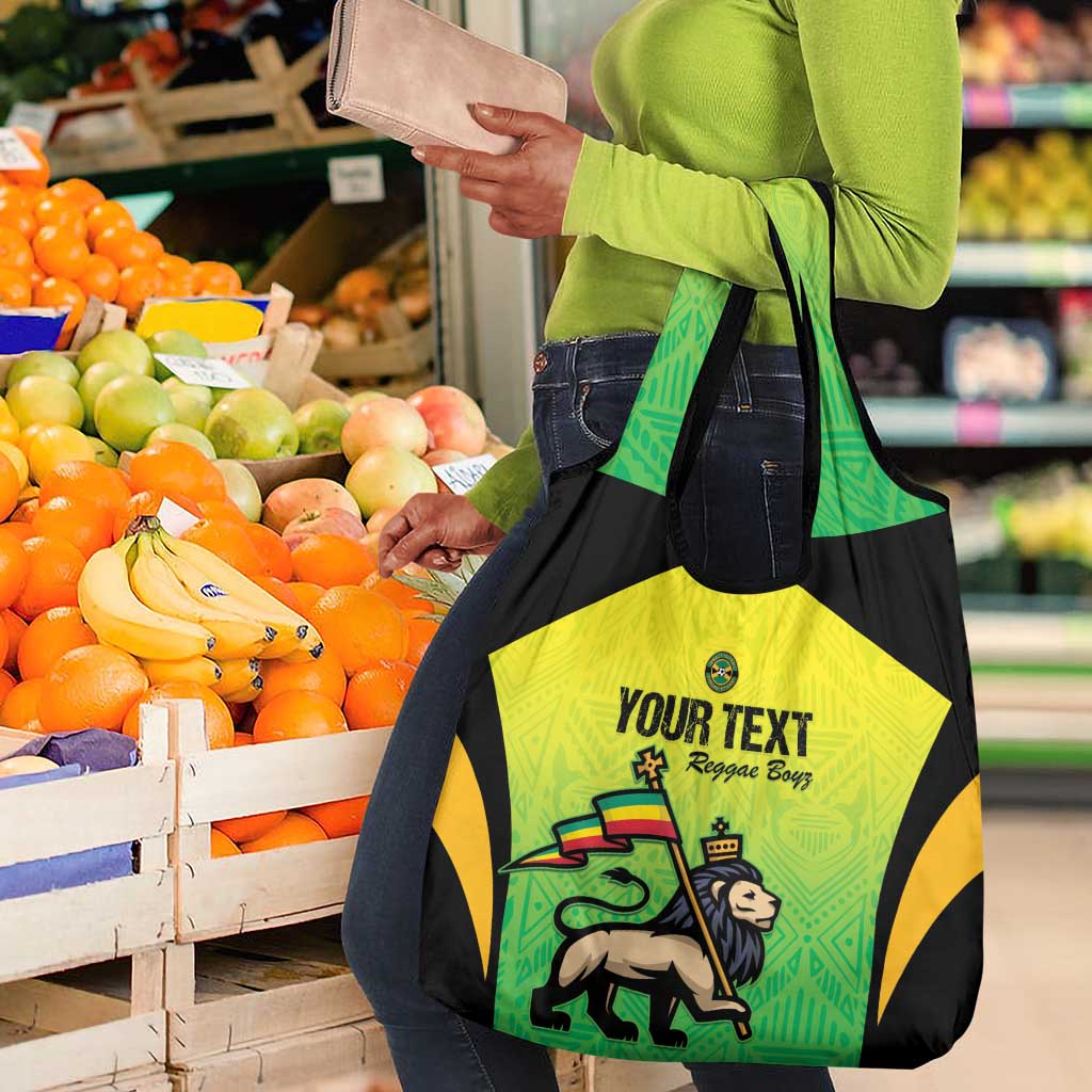 Custom Jamaica Football Grocery Bag Go Champions
