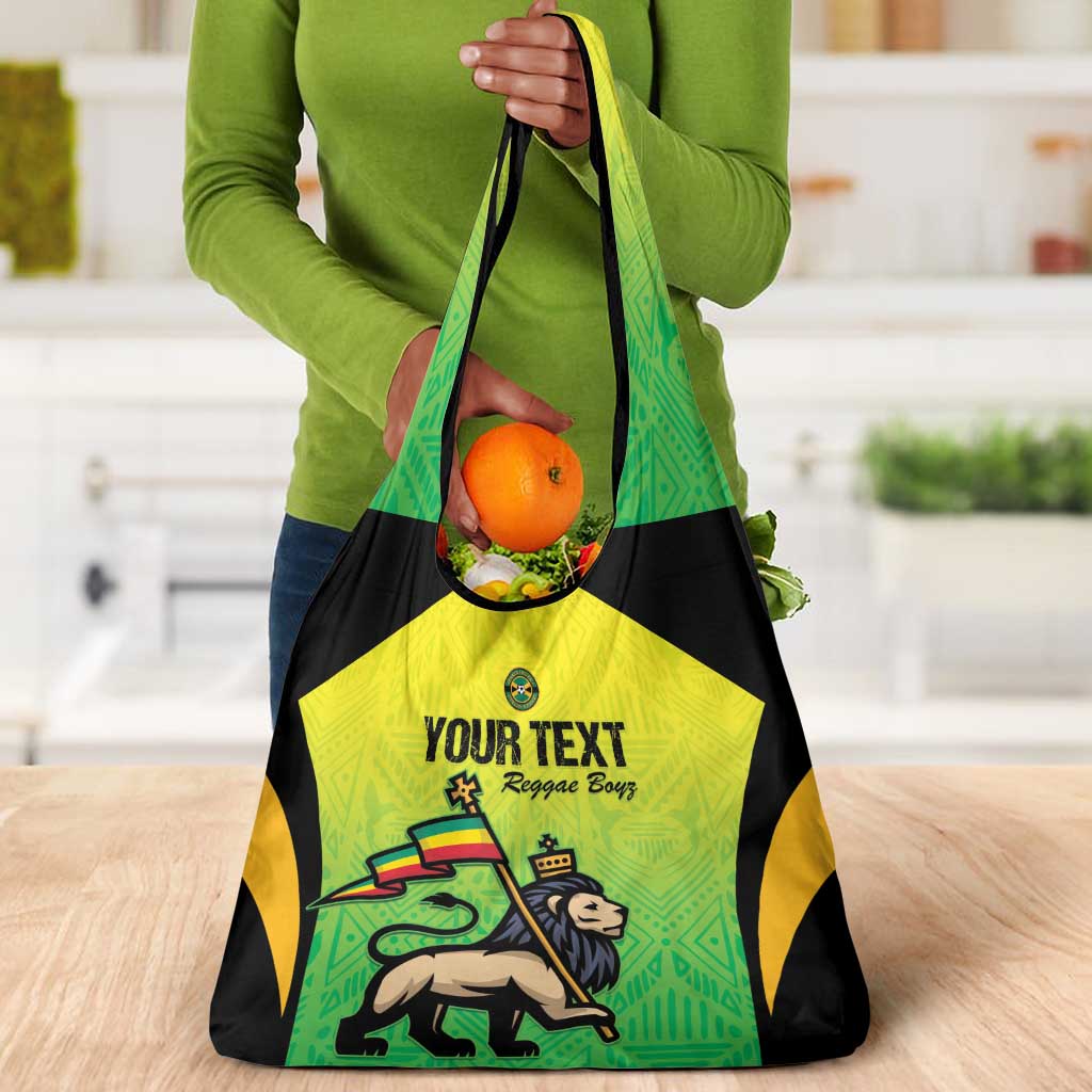 Custom Jamaica Football Grocery Bag Go Champions