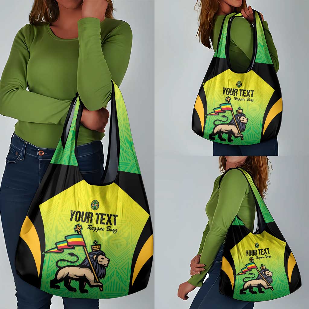 Custom Jamaica Football Grocery Bag Go Champions