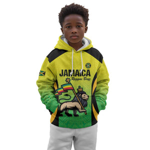 Custom Jamaica Football Kid Hoodie Go Champions