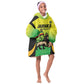 Custom Jamaica Football Kid Wearable Blanket Hoodie Go Champions