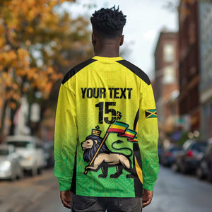 Custom Jamaica Football Long Sleeve Shirt Go Champions