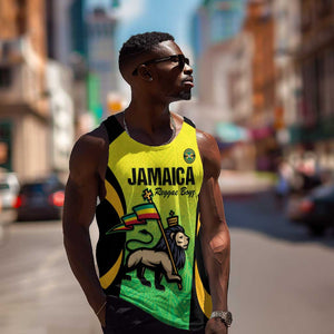 Custom Jamaica Football Men Tank Top Go Champions