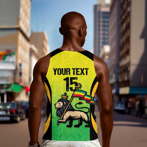 Custom Jamaica Football Men Tank Top Go Champions