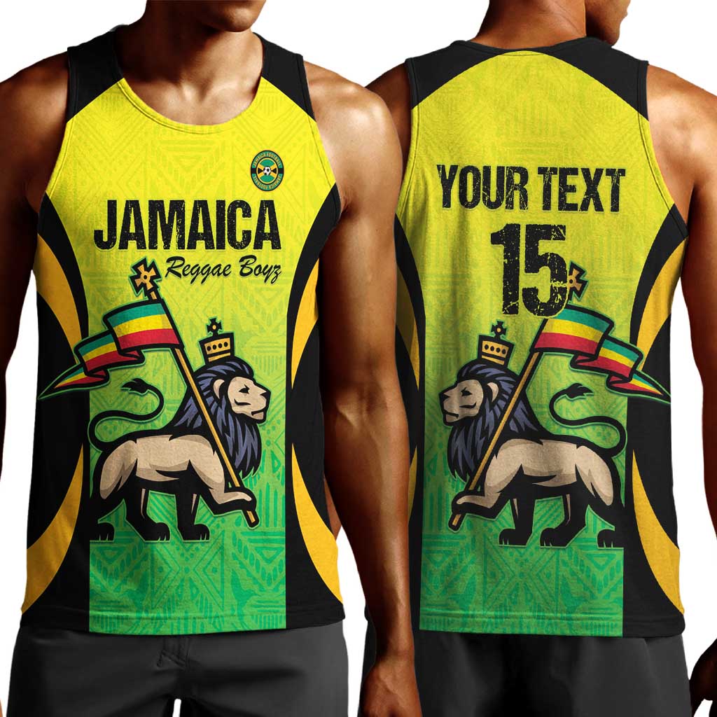 Custom Jamaica Football Men Tank Top Go Champions