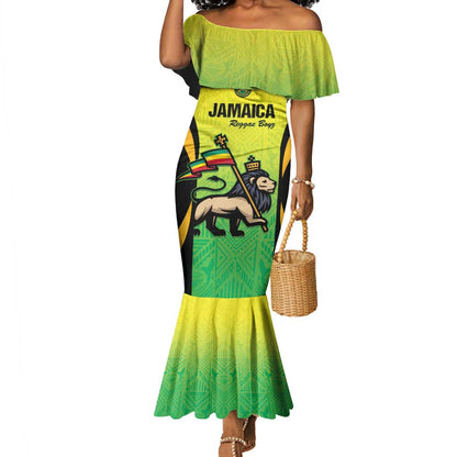 Custom Jamaica Football Mermaid Dress Go Champions
