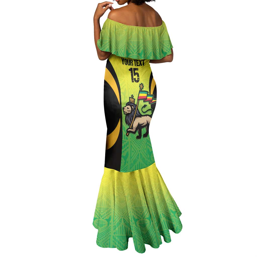 Custom Jamaica Football Mermaid Dress Go Champions