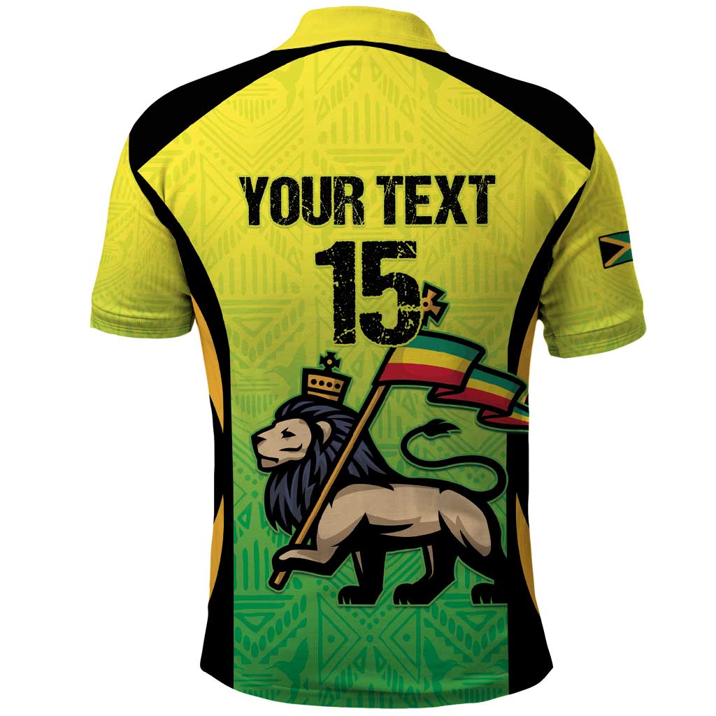 Custom Jamaica Football Polo Shirt Go Champions