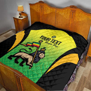 Custom Jamaica Football Quilt Go Champions