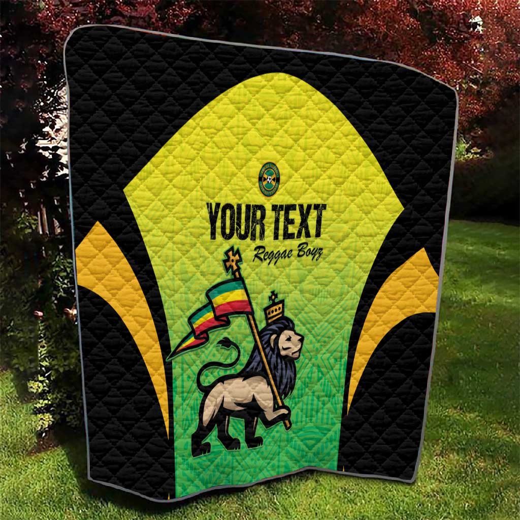 Custom Jamaica Football Quilt Go Champions