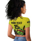 Custom Jamaica Football Raglan Cropped T shirt Go Champions