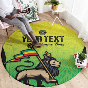 Custom Jamaica Football Round Carpet Go Champions