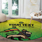 Custom Jamaica Football Round Carpet Go Champions