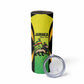 Custom Jamaica Football Skinny Tumbler Go Champions